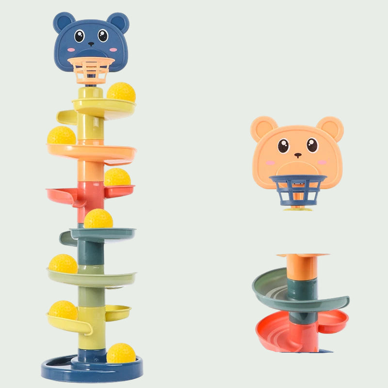 Piste à Billes Montessori – Jouet Éducatif et Sensoriel pour Bébé 0–36 Mois