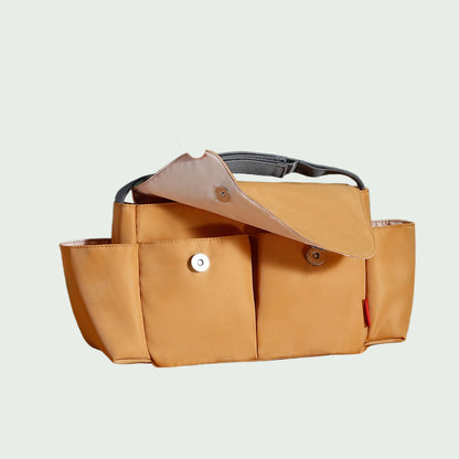 Sac pour Poussette Noir – Porte-Bouteilles et Rangement