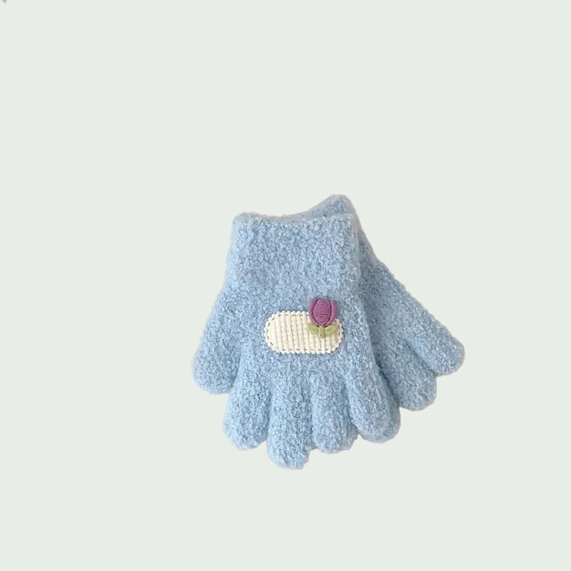 Moufles Hiver pour Tout-Petits – Gants Tricotés Chauds Cartoon – 1 à 3 ans