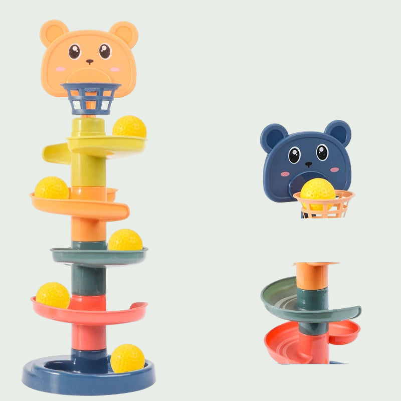 Piste à Billes Montessori – Jouet Éducatif et Sensoriel pour Bébé 0–36 Mois