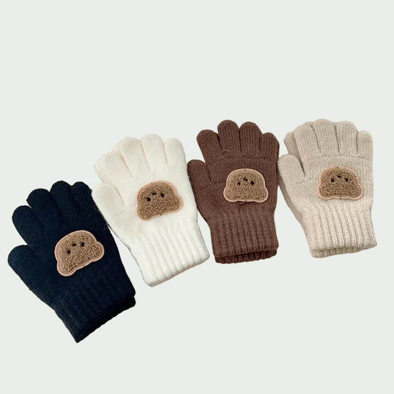 Gants Tricotés Épais pour Filles & Garçons – 3 à 7 ans