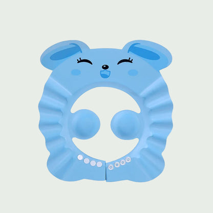 Visière de Bain Bébé Souple – Bouton Poussoir Réglable – Anti-Éclaboussures