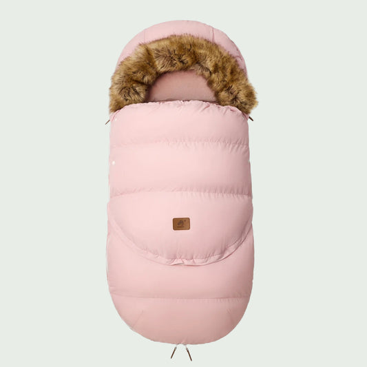 Chancelière Hiver pour Poussette Bébé 0–36 Mois Rose – Doublure Épaisse, Amovible, Universelle