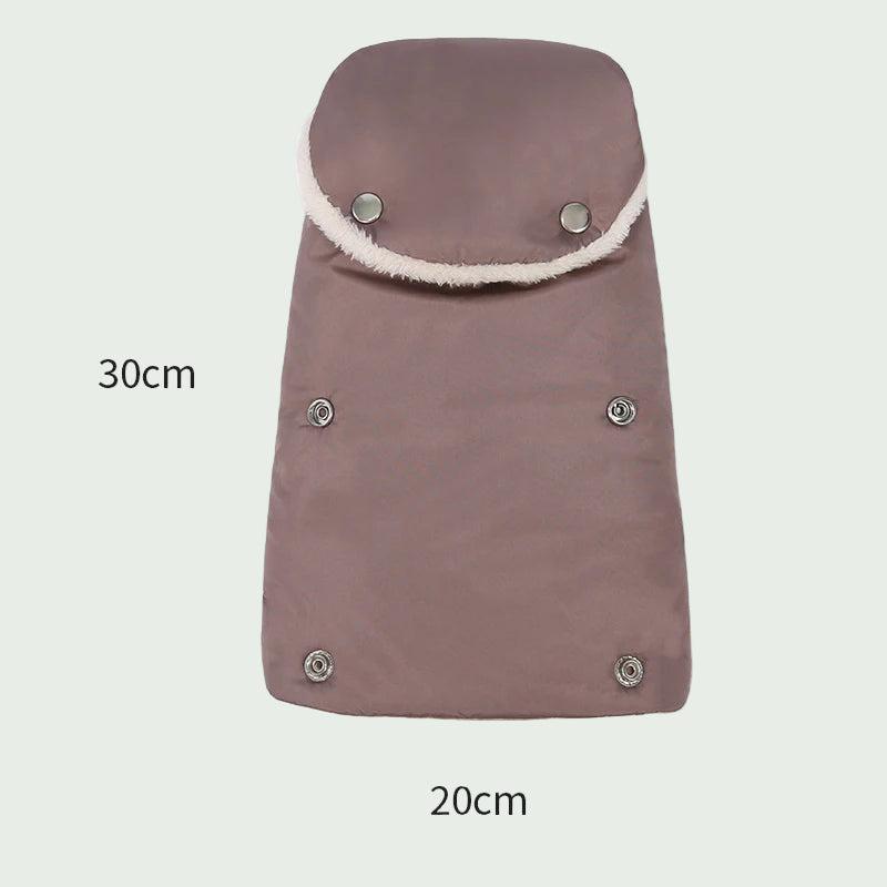 Gants de Poussette Hiver Noir – Chauds, Imperméables & Coupe-Vent, Universels