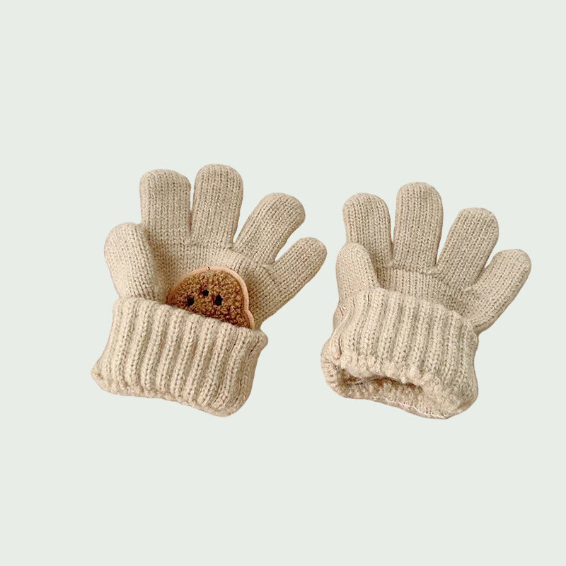 Gants Tricotés Épais pour Filles & Garçons – 3 à 7 ans
