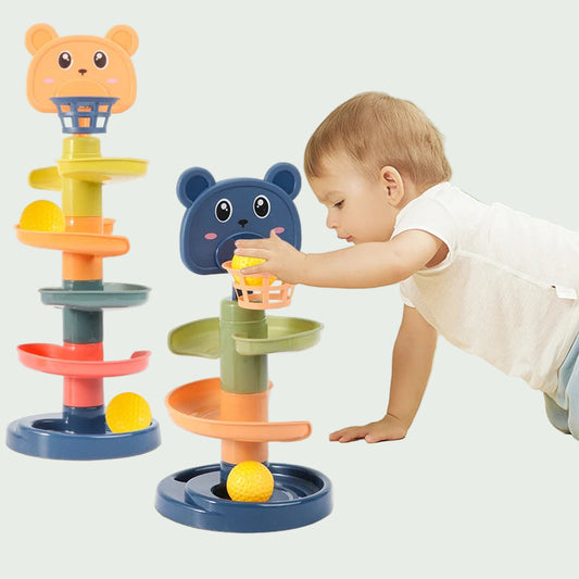 Piste à Billes Montessori – Jouet Éducatif et Sensoriel pour Bébé 0–36 Mois