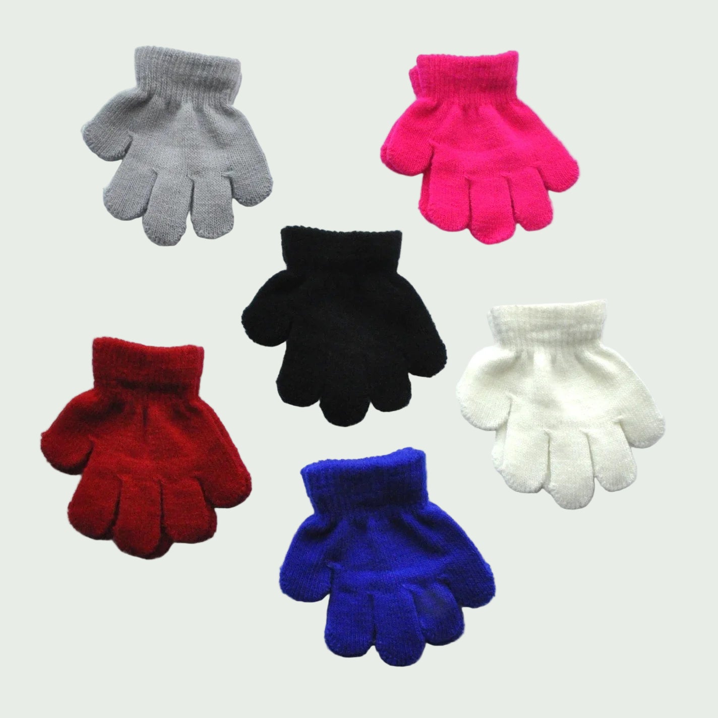Gants Chauds d’Hiver pour Enfants – 1 à 3 ans – Tricot Acrylique Doux