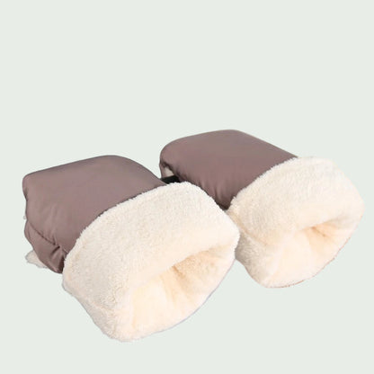 Gants de Poussette Hiver Noir – Chauds, Imperméables & Coupe-Vent, Universels