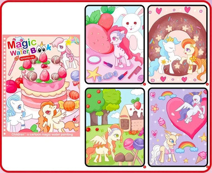 Livre Magique à l’Eau – Coloriage Réutilisable Montessori pour Enfants