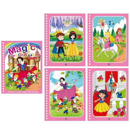 Livre Magique à l’Eau – Coloriage Réutilisable Montessori pour Enfants