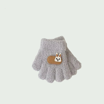 Moufles Hiver pour Tout-Petits – Gants Tricotés Chauds Cartoon – 1 à 3 ans