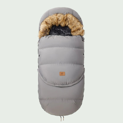 Chancelière Hiver pour Poussette Bébé 0–36 Mois Noire – Doublure Épaisse, Amovible, Universelle