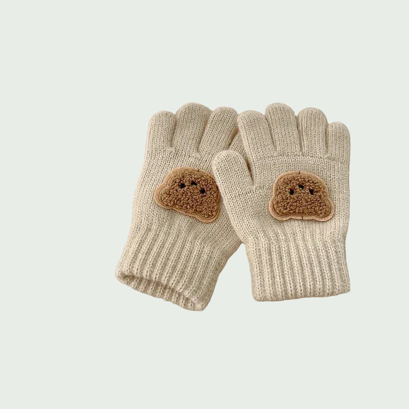 Gants Tricotés Épais pour Filles & Garçons – 3 à 7 ans