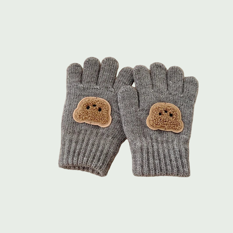 Gants Tricotés Épais pour Filles & Garçons – 3 à 7 ans