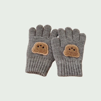 Gants Tricotés Épais pour Filles & Garçons – 3 à 7 ans