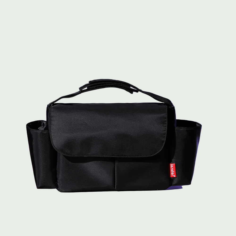 Sac pour Poussette Noir – Porte-Bouteilles et Rangement