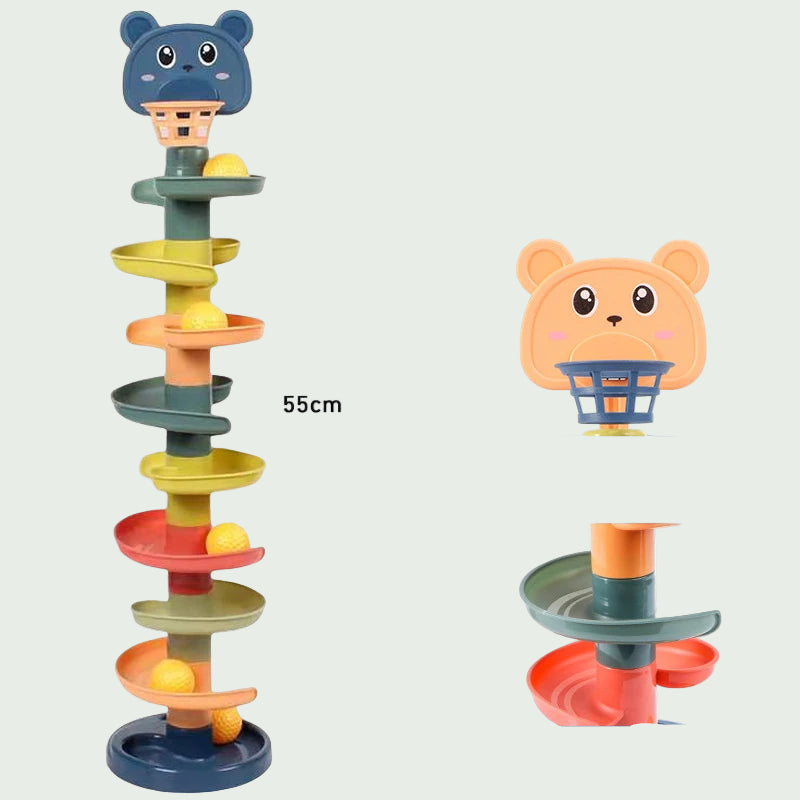 Piste à Billes Montessori – Jouet Éducatif et Sensoriel pour Bébé 0–36 Mois