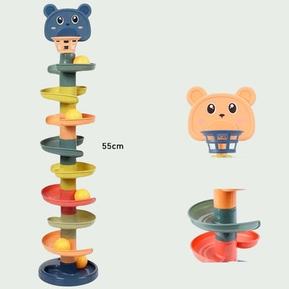 Piste à Billes Montessori – Jouet Éducatif et Sensoriel pour Bébé 0–36 Mois