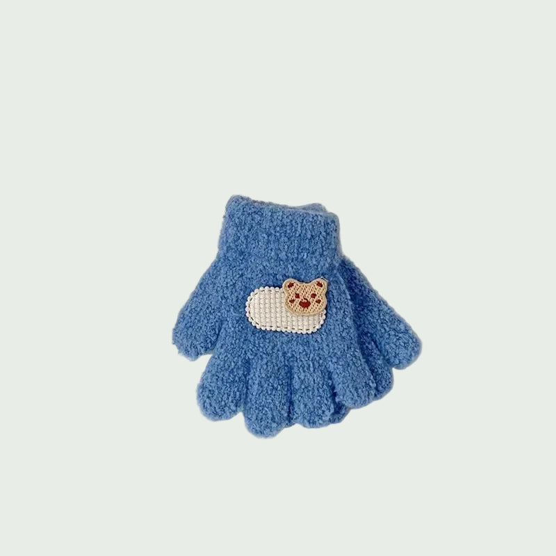Moufles Hiver pour Tout-Petits – Gants Tricotés Chauds Cartoon – 1 à 3 ans