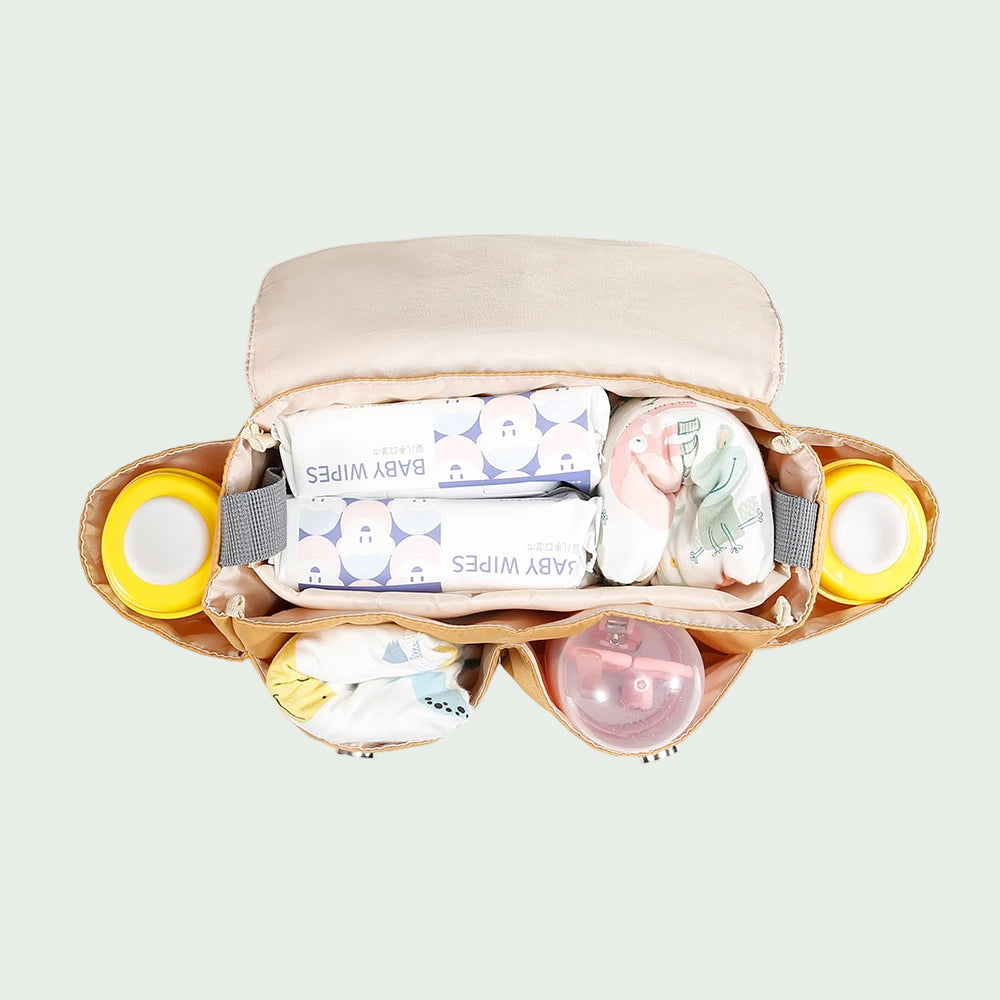 Sac pour Poussette Noir – Porte-Bouteilles et Rangement