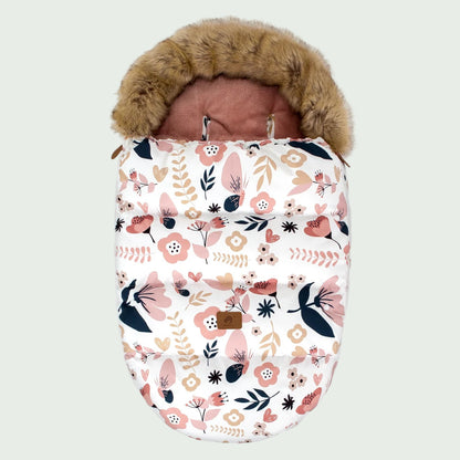 Chancelière pour Poussette Bébé 0–24 Mois Noir – Épais, Chaud et Universel