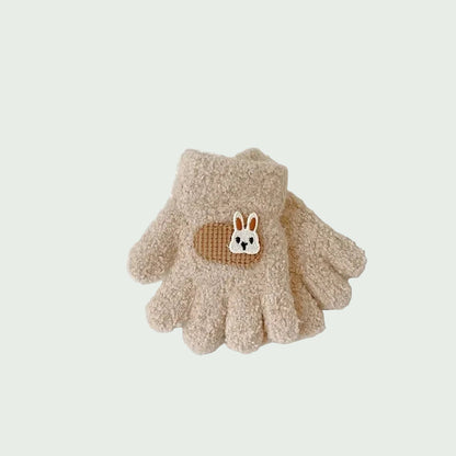 Moufles Hiver pour Tout-Petits – Gants Tricotés Chauds Cartoon – 1 à 3 ans