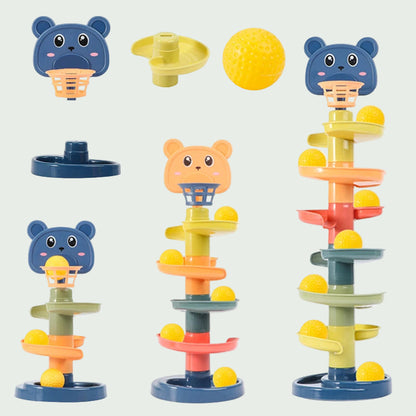 Piste à Billes Montessori – Jouet Éducatif et Sensoriel pour Bébé 0–36 Mois