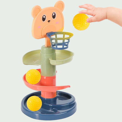 Piste à Billes Montessori – Jouet Éducatif et Sensoriel pour Bébé 0–36 Mois