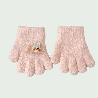 Moufles Hiver pour Tout-Petits – Gants Tricotés Chauds Cartoon – 1 à 3 ans