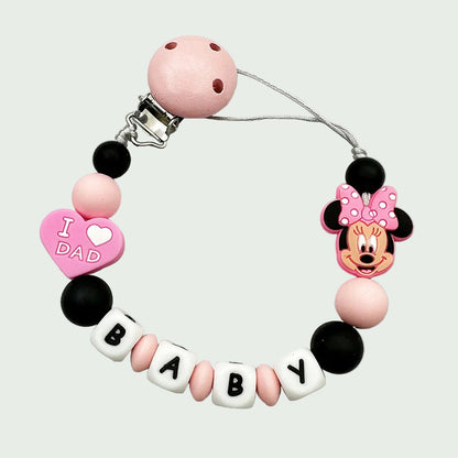 Attache-Tétine Personnalisable – 27 Variantes (style Disney)