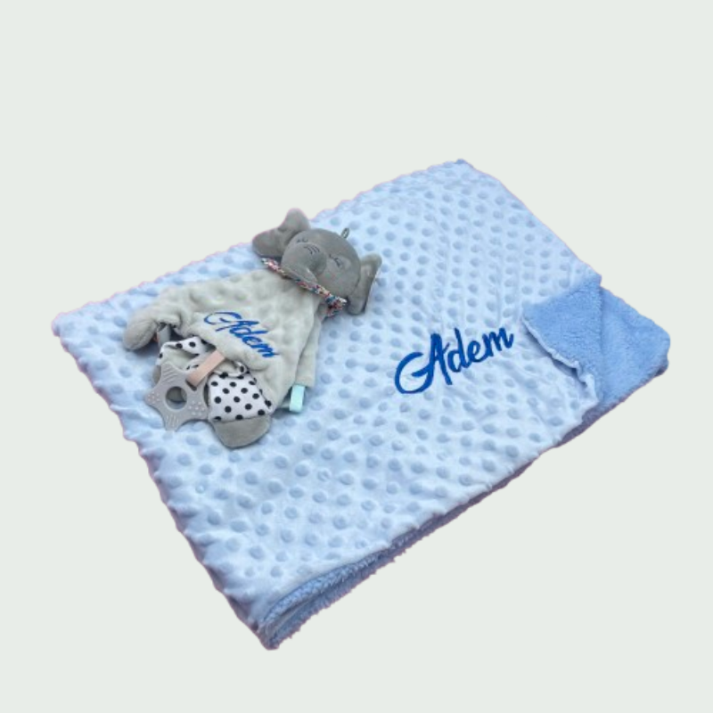 Coffret Couverture & Doudou Ultra Doux – Personnalisable